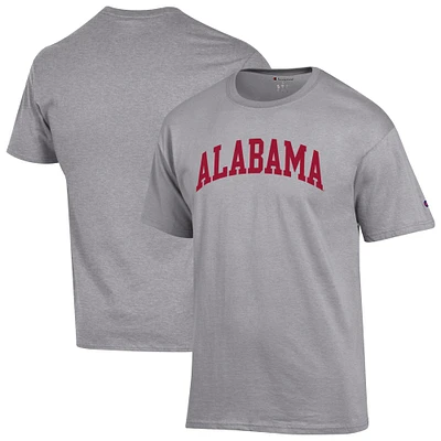 T-shirt basique Arch Champion Heather Grey Alabama Crimson Tide pour homme