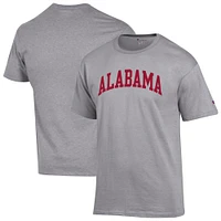 T-shirt basique Arch Champion Heather Grey Alabama Crimson Tide pour homme