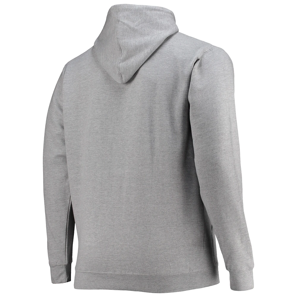 Champion pour hommes Heather Grey Alabama Crimson Tide Tailles Big & Tall Arch Over Logo Powerblend Pull à capuche