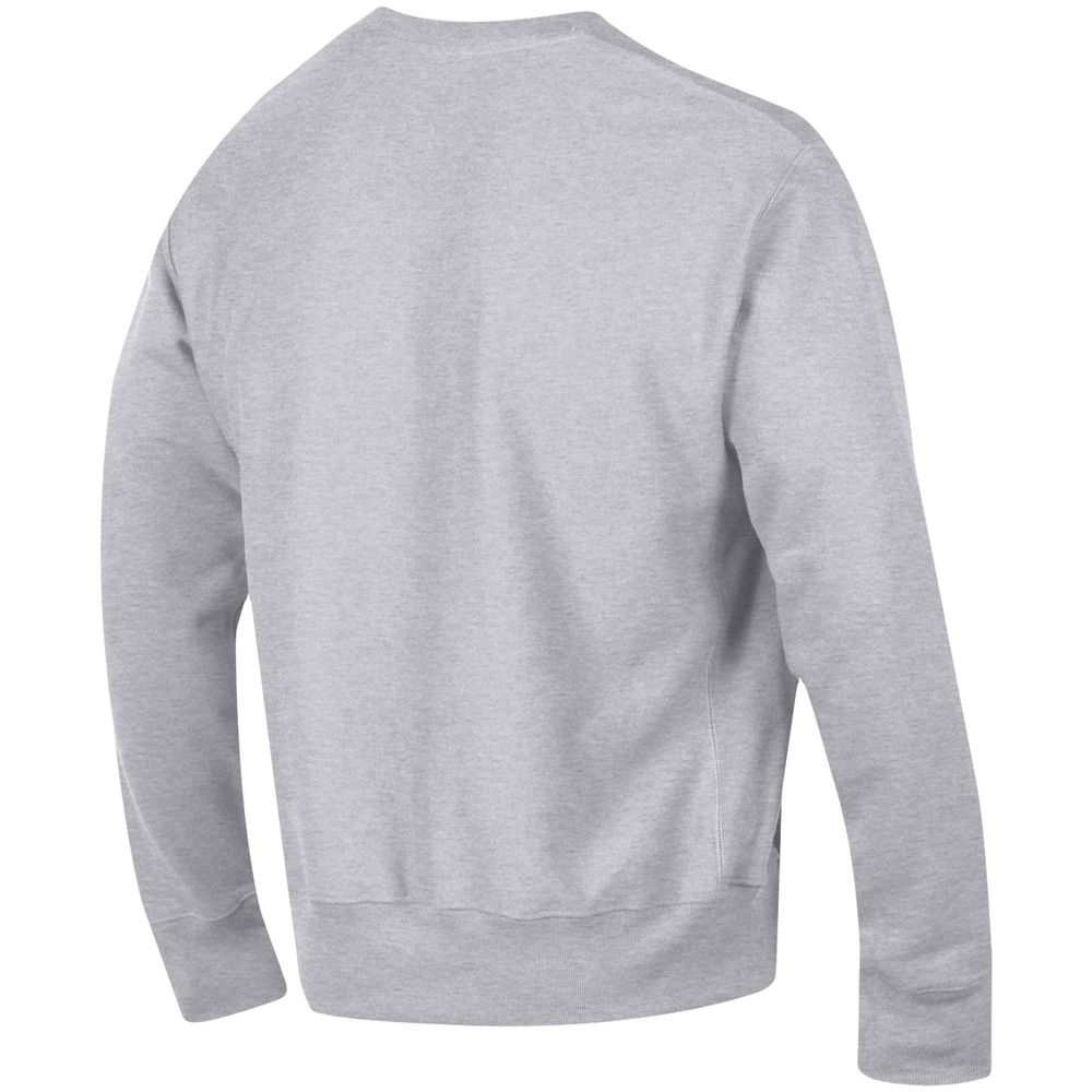 Men's Champion Heathered Gray Alabama Crimson Tide Arch Reverse Weave Pullover Sweatshirt