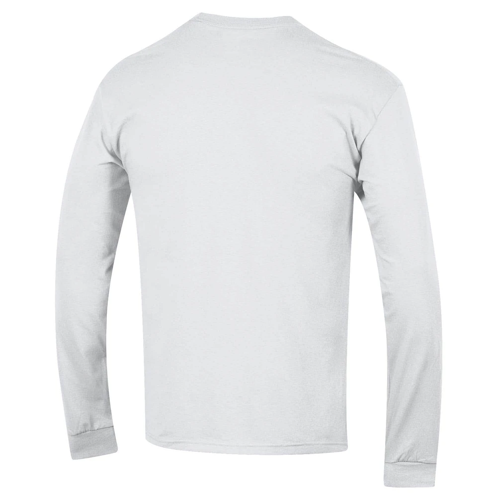 Men's Champion  White Alabama Crimson Tide Basic Arch Long Sleeve T-Shirt