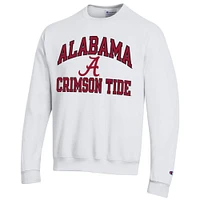 Men's Champion White Alabama Crimson Tide High Motor Pullover Sweatshirt