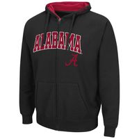 Men's Colosseum Alabama Crimson Tide Arch & Logo 3.0 Full-Zip Hoodie