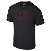 Men's Colosseum Black Alabama Crimson Tide Color Pop Active Blend T-Shirt