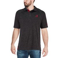 Men's Colosseum Black Alabama Crimson Tide Down Swing Polo