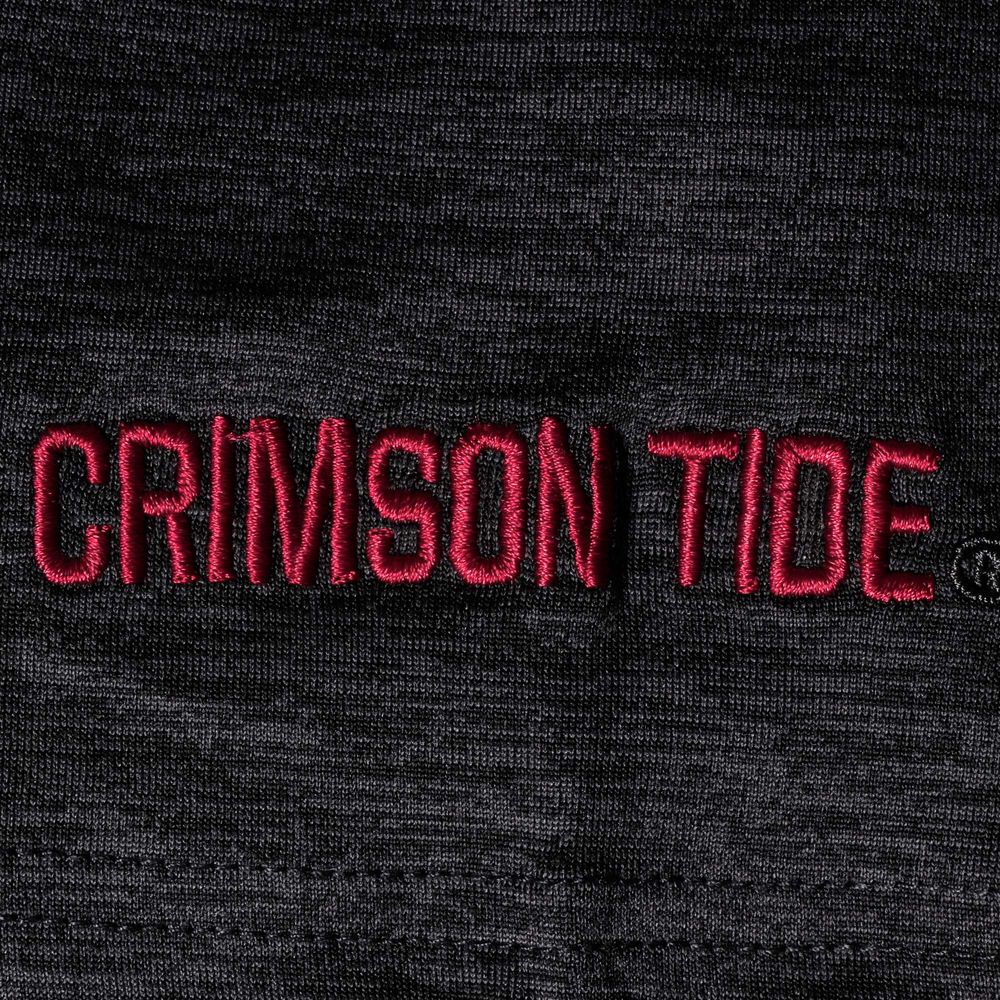 Men's Colosseum Black Alabama Crimson Tide Down Swing Polo