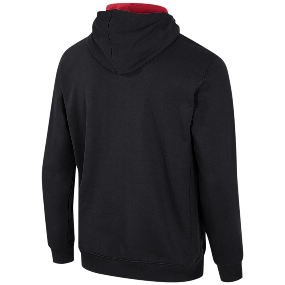Sweat à capuche demi-zip Colosseum noir Alabama Crimson Tide pour hommes
