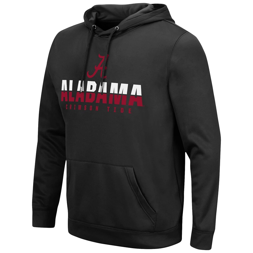 Chandail à capuchon pour hommes Colosseum Black Alabama Crimson Tide Lantern