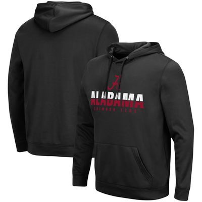 Men's Colosseum Black Alabama Crimson Tide Lantern Pullover Hoodie