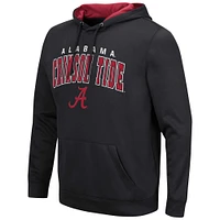 Men's Colosseum Black Alabama Crimson Tide Resistance Pullover Hoodie