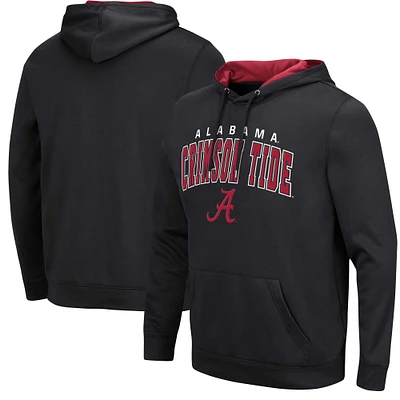 Men's Colosseum Black Alabama Crimson Tide Resistance Pullover Hoodie