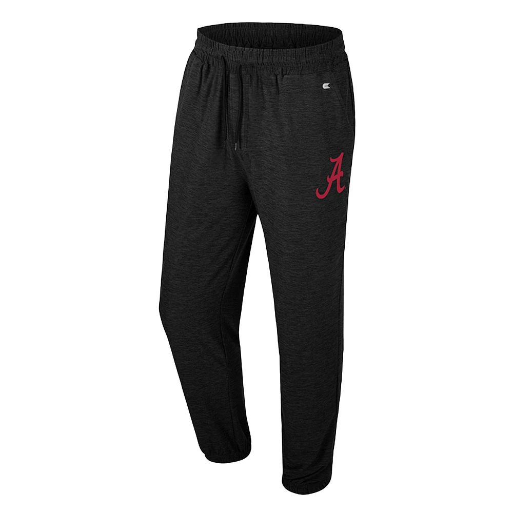 Men's Colosseum Black Alabama Crimson Tide Revolution Jogger Pants