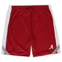 Men's Colosseum Crimson/White Alabama Crimson Tide Big & Tall Team Reversible Shorts