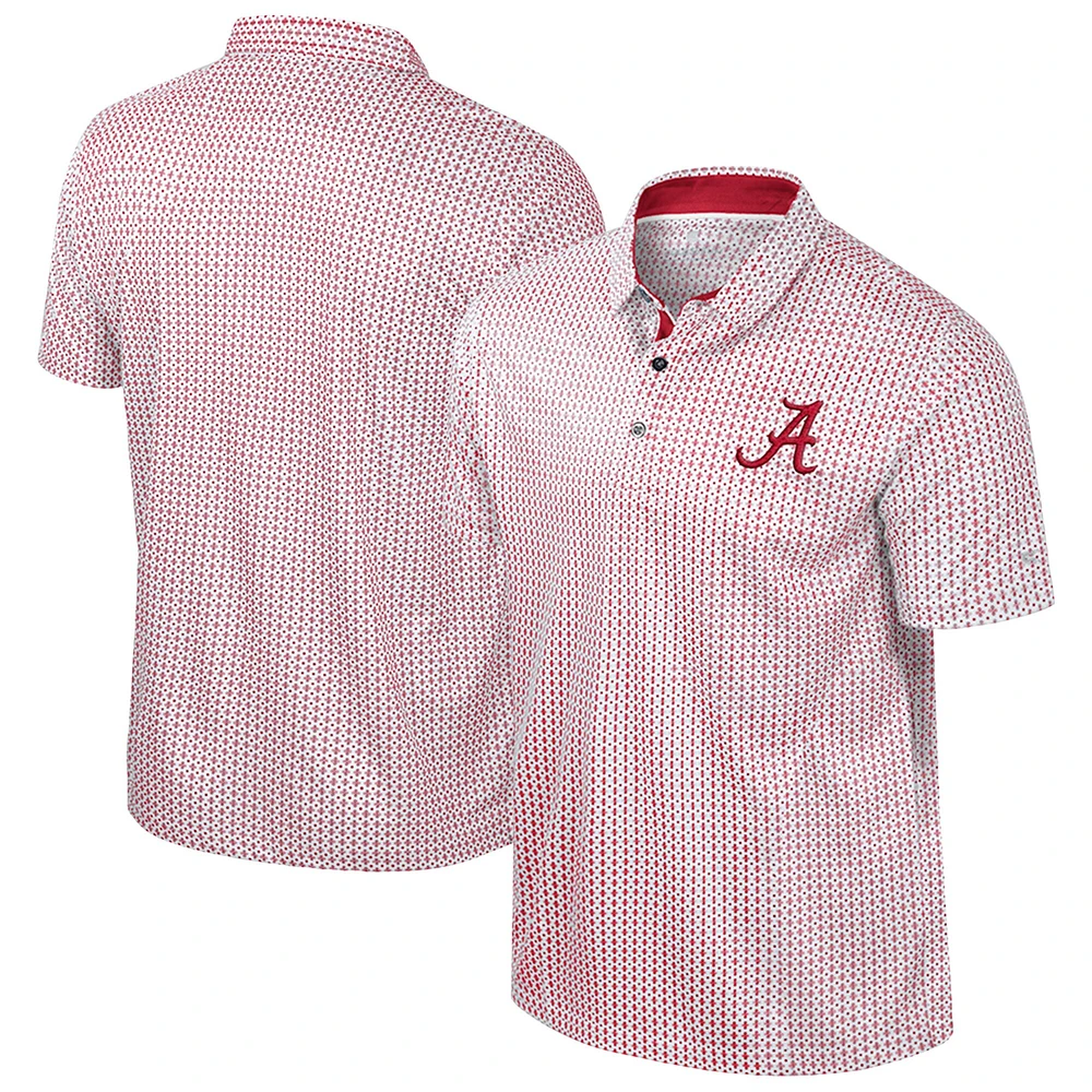 Men's Colosseum Crimson Alabama Tide Big & Tall Marty Rival Polo