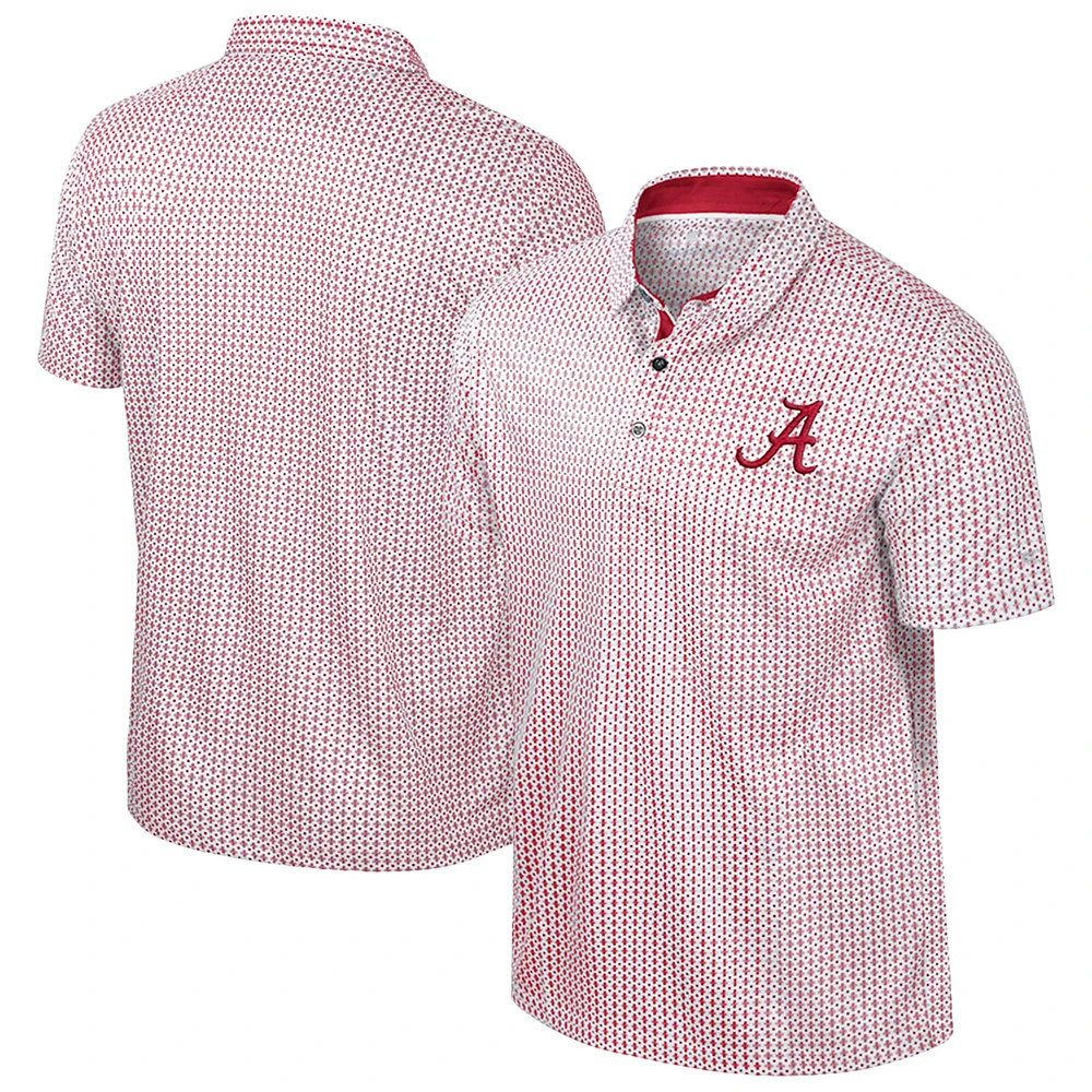 Men's Colosseum Crimson Alabama Tide Big & Tall Marty Rival Polo