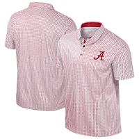 Men's Colosseum Crimson Alabama Tide Big & Tall Marty Rival Polo