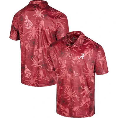 Polo Colosseum Crimson Alabama Tide Big & Tall Palms pour homme