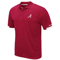 Men's Colosseum Crimson Alabama Tide Big & Tall Santry Polo