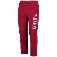 Pantalon homme Colosseum Crimson Alabama Tide en polaire