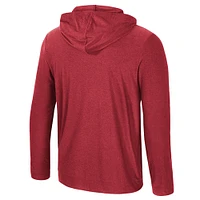 T-shirt à manches longues et capuche pour homme Colosseum Crimson Alabama Tide