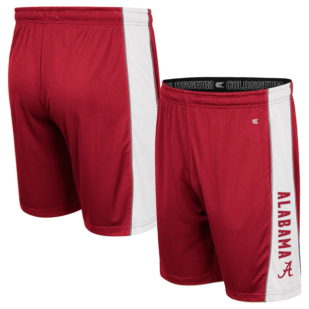 Colosseum Crimson Alabama Tide Panel Shorts pour hommes