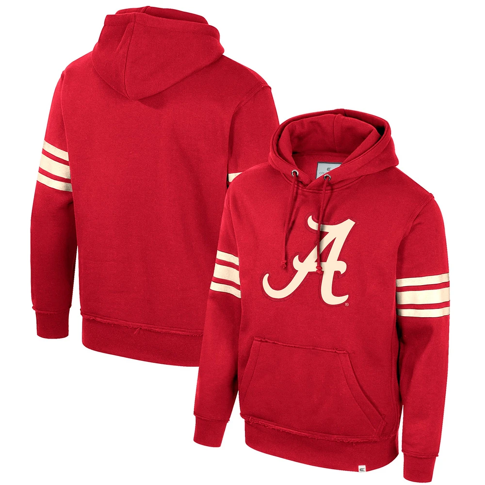 Pull à capuche Colosseum Crimson Alabama Tide Saluting pour hommes