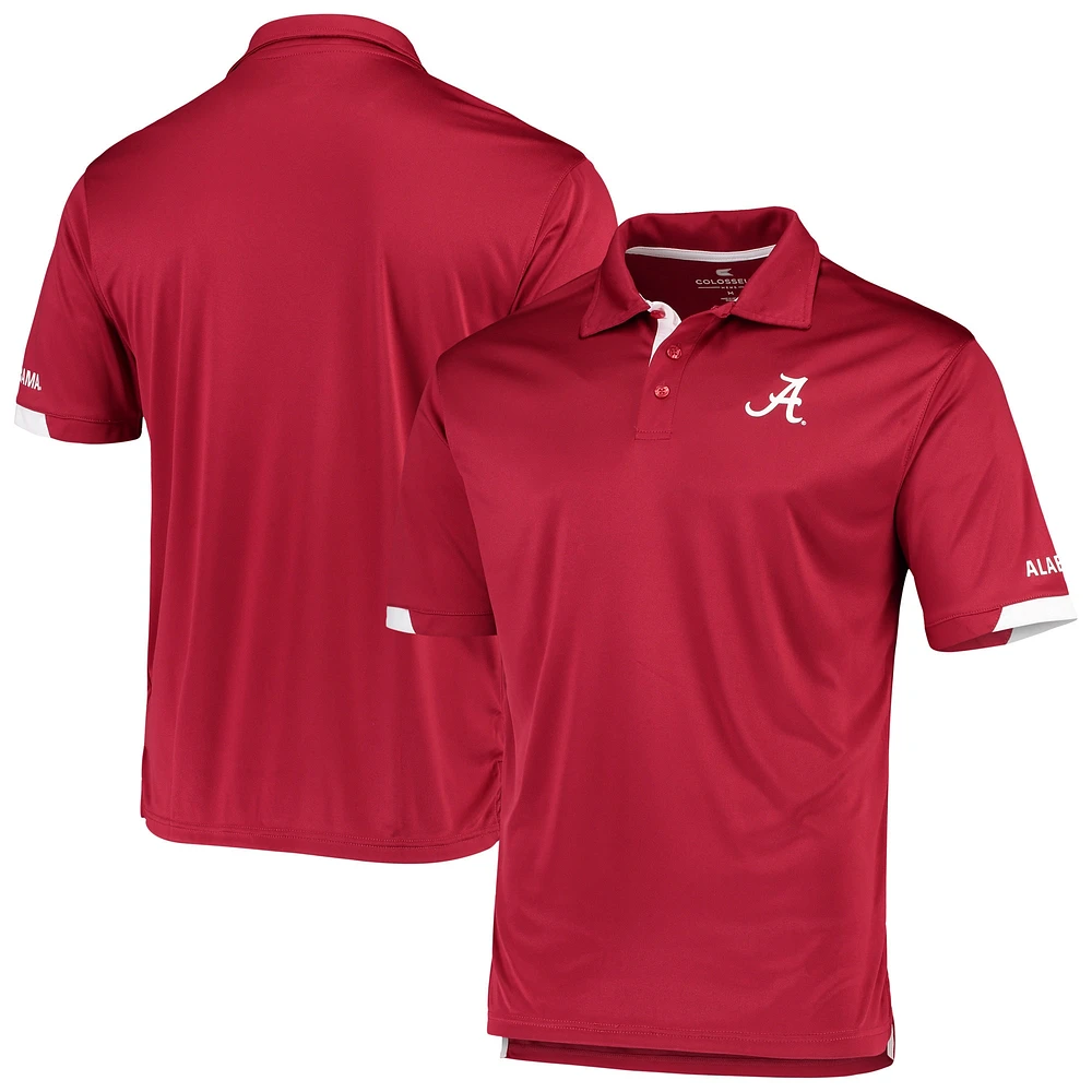 Colosseum Crimson Alabama Tide Santry Polo léger pour homme