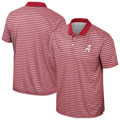 Polo rayé Alabama Crimson Tide pour homme Colosseum