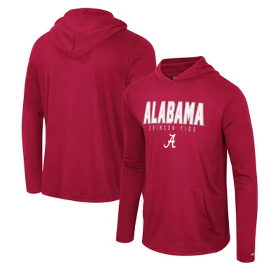 Alabama Crimson Tide Colosseum Team Color Rival Hoodie Long Sleeve T-Shirt