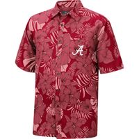 Men's Colosseum Crimson Alabama Tide The Dude Camp Button-Up Shirt