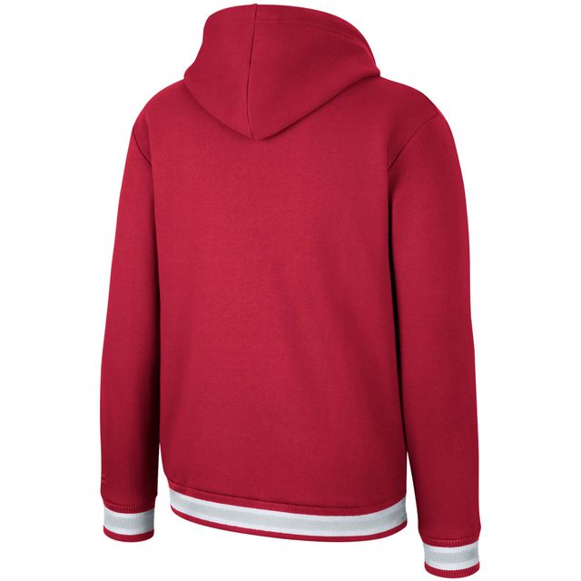 Colosseum Crimson Alabama Tide Varsity Arch Sweat à capuche pour homme