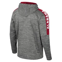 Men's Colosseum Heather Gray Alabama Crimson Tide Dozer Pullover Hoodie