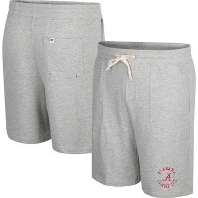 Colosseum Heather Grey Alabama Crimson Tide Love To Hear This Terry Short pour homme