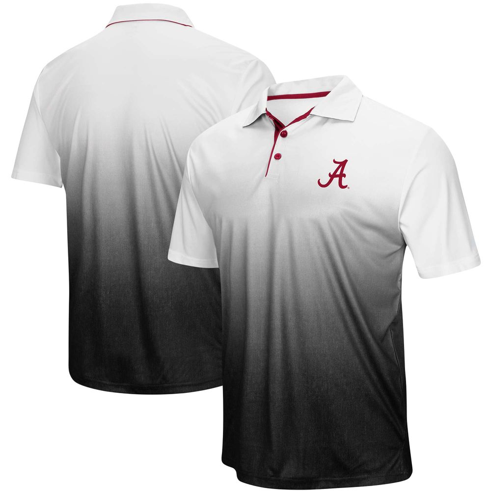 Men's Colosseum Heathered Gray Alabama Crimson Tide Magic Team Logo Polo