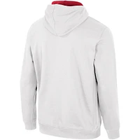 Men's Colosseum White Alabama Crimson Tide Half-Zip Hoodie