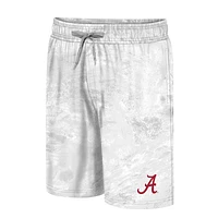 Men's Colosseum White Alabama Crimson Tide Realtree Aspect Ohana Swim Shorts