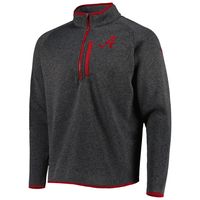 Men's Columbia Charcoal Alabama Crimson Tide Canyon Point Omni-Shield Raglan Half-Zip Top