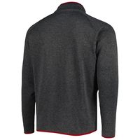 Men's Columbia Charcoal Alabama Crimson Tide Canyon Point Omni-Shield Raglan Half-Zip Top