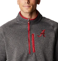 Men's Columbia Charcoal Alabama Crimson Tide Canyon Point Omni-Shield Raglan Half-Zip Top