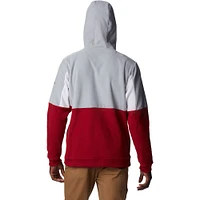 Sweat à capuche quart de zip Columbia Crimson Alabama Tide Lodge pour hommes