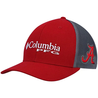 Men's Columbia Crimson Alabama Crimson Tide PFG Snapback Adjustable Hat