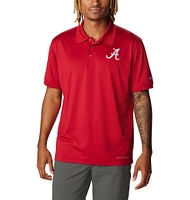 Polo Columbia Crimson Alabama Tide PFG Tamiami pour homme