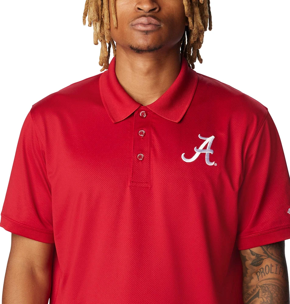 Polo Columbia Crimson Alabama Tide PFG Tamiami pour homme