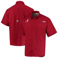 Men's Columbia Crimson Alabama Tide PFG Tamiami Shirt