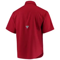 Men's Columbia Crimson Alabama Tide PFG Tamiami Shirt