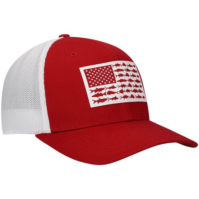 Lids Alabama Crimson Tide Columbia Fish Flag Flex Fit Hat - Gray