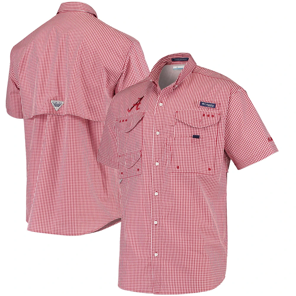 Chemise à carreaux Crimson Tide Alabama pour homme de Columbia Super Bonehead Omni-Shade