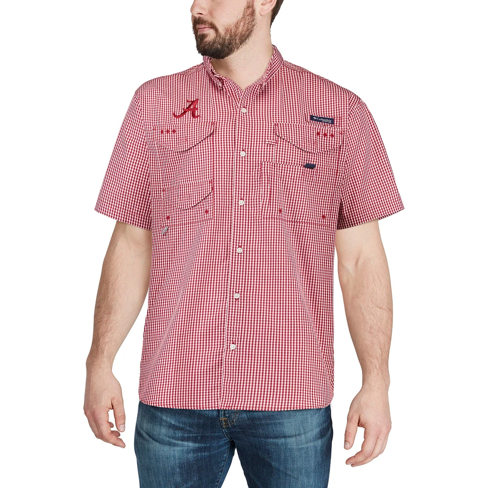 Chemise à carreaux Crimson Tide Alabama pour homme de Columbia Super Bonehead Omni-Shade