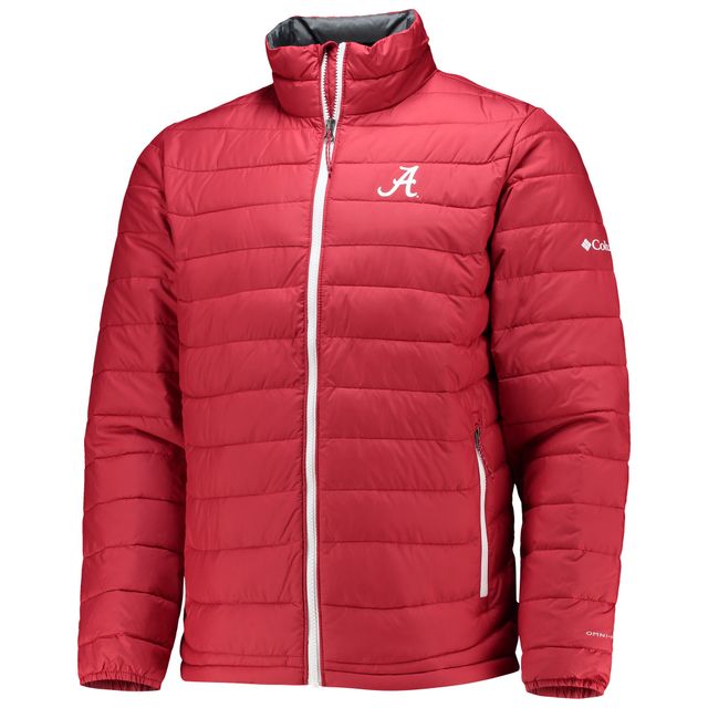 Veste Columbia Crimson Alabama Tide Powder Lite Omni-Heat Reflective Full-Zip pour homme