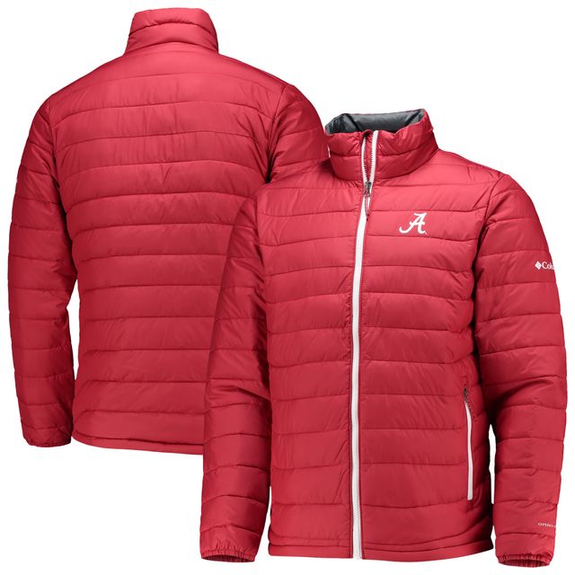 Veste Columbia Crimson Alabama Tide Powder Lite Omni-Heat Reflective Full-Zip pour homme